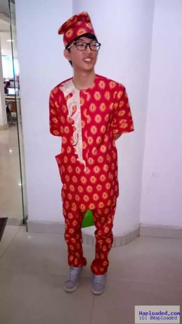 Photos: See What This Chinese Man Looks Like In Yoruba Traditional Attire